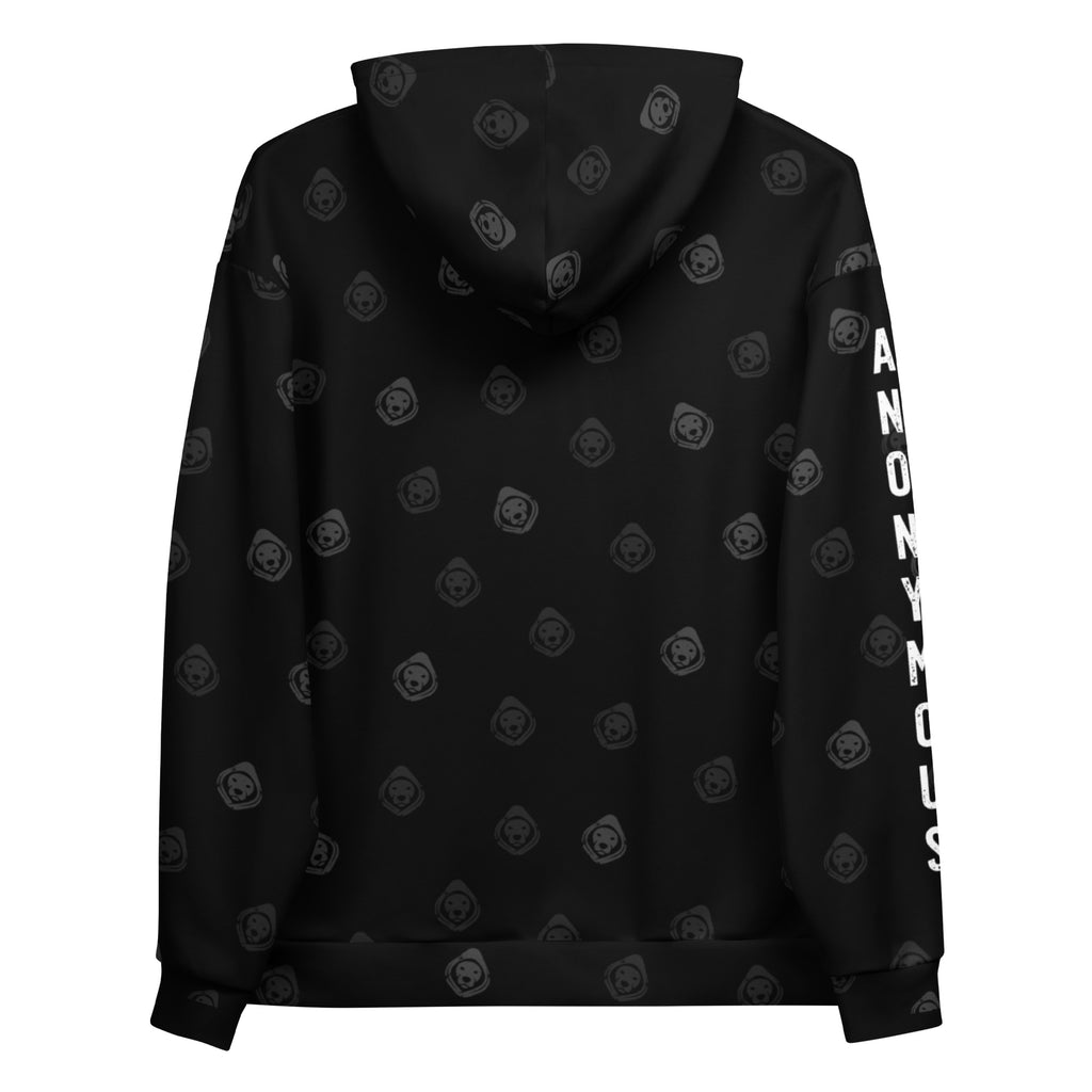 DOG All-Over Print Recycled Unisex Hoodie – Soft Fleece, Bold Streetwear