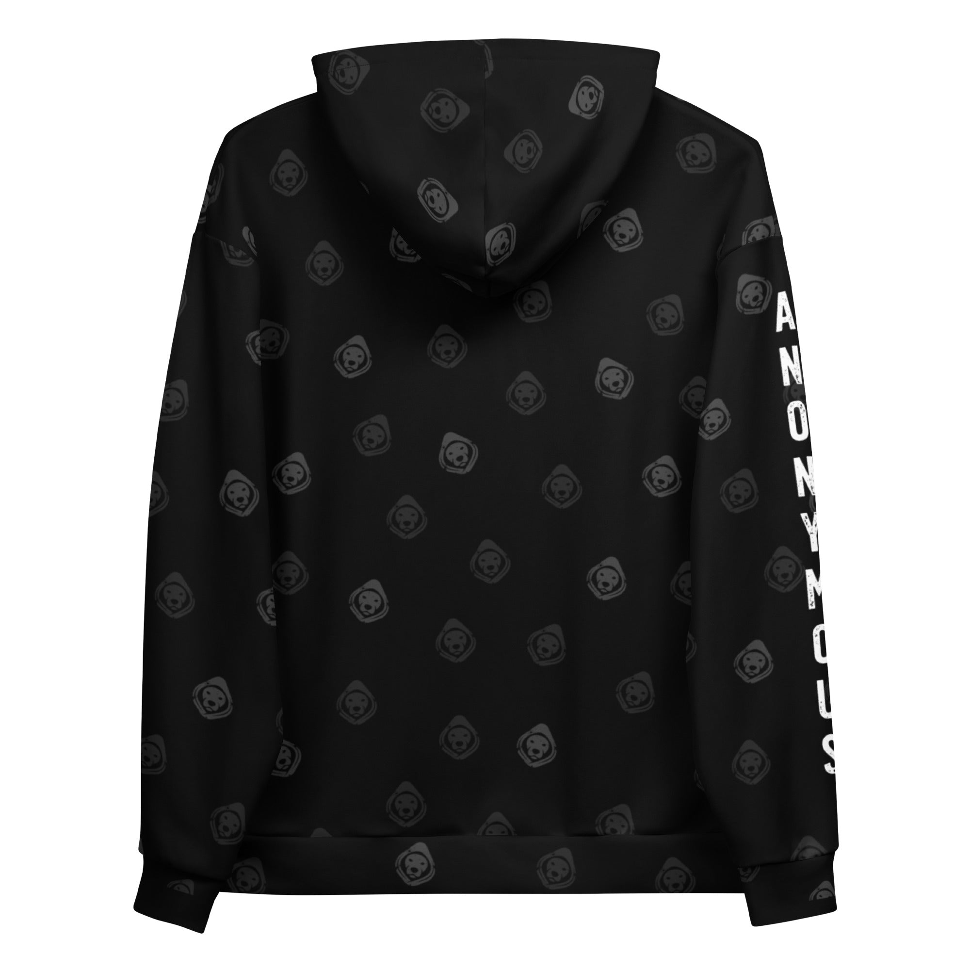 DOG All-Over Print Recycled Unisex Hoodie – Soft Fleece, Bold Streetwear