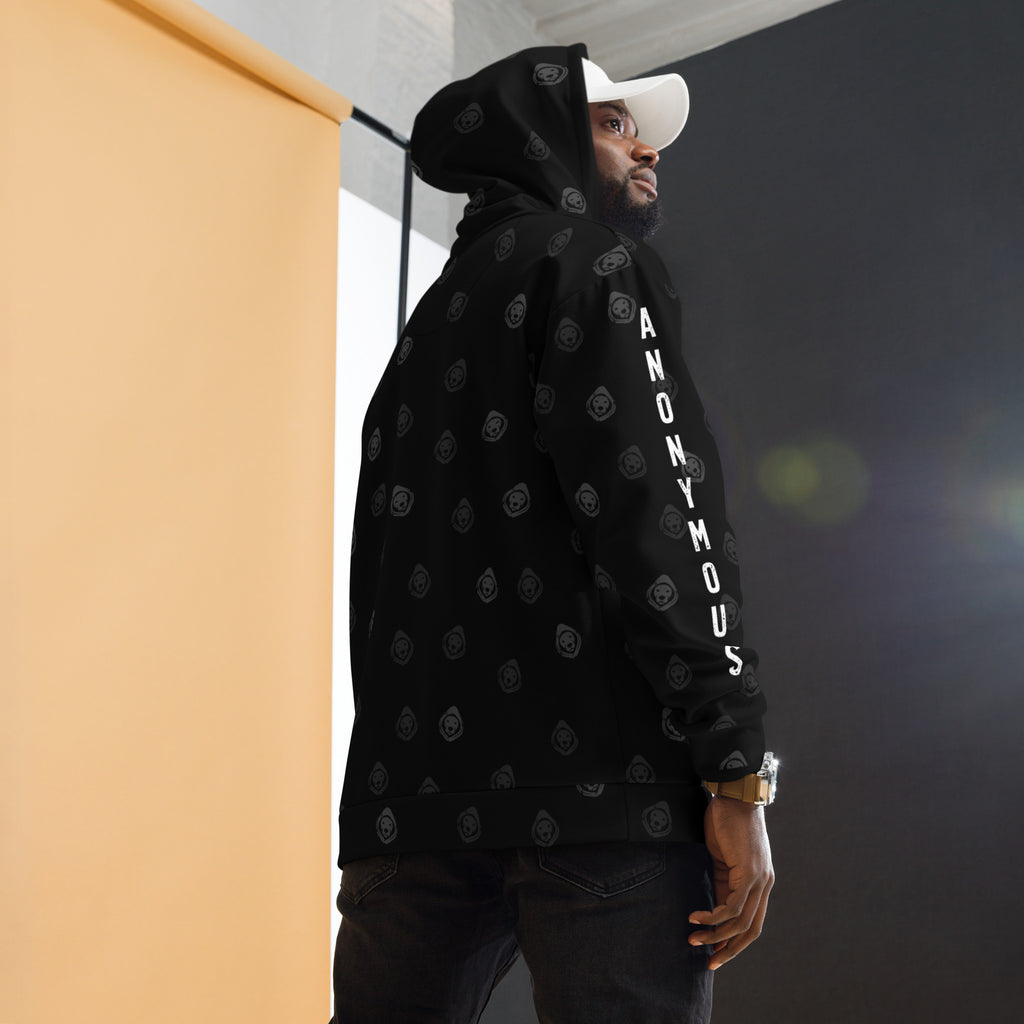 DOG All-Over Print Recycled Unisex Hoodie – Soft Fleece, Bold Streetwear