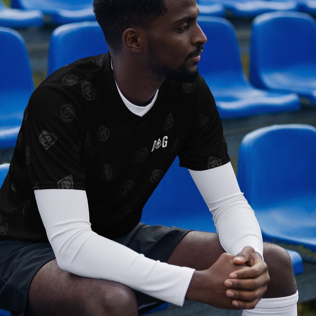 DOG Anonymous Blackout Sports Jersey – Moisture-Wicking, UPF50+, Recycled Polyester, Unisex V-Neck Performance Shirt