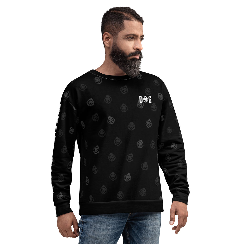 Anonymous Dog – All-Over Logo Recycled Sweatshirt