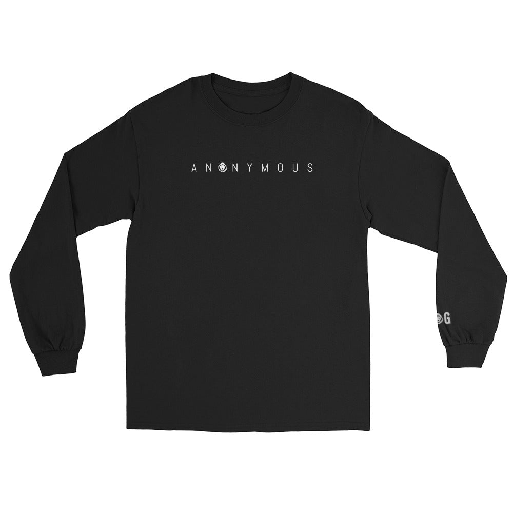 Anonymous Dog™ Men’s Long Sleeve Shirt | Classic Fit Minimal Dog Lifestyle Tee
